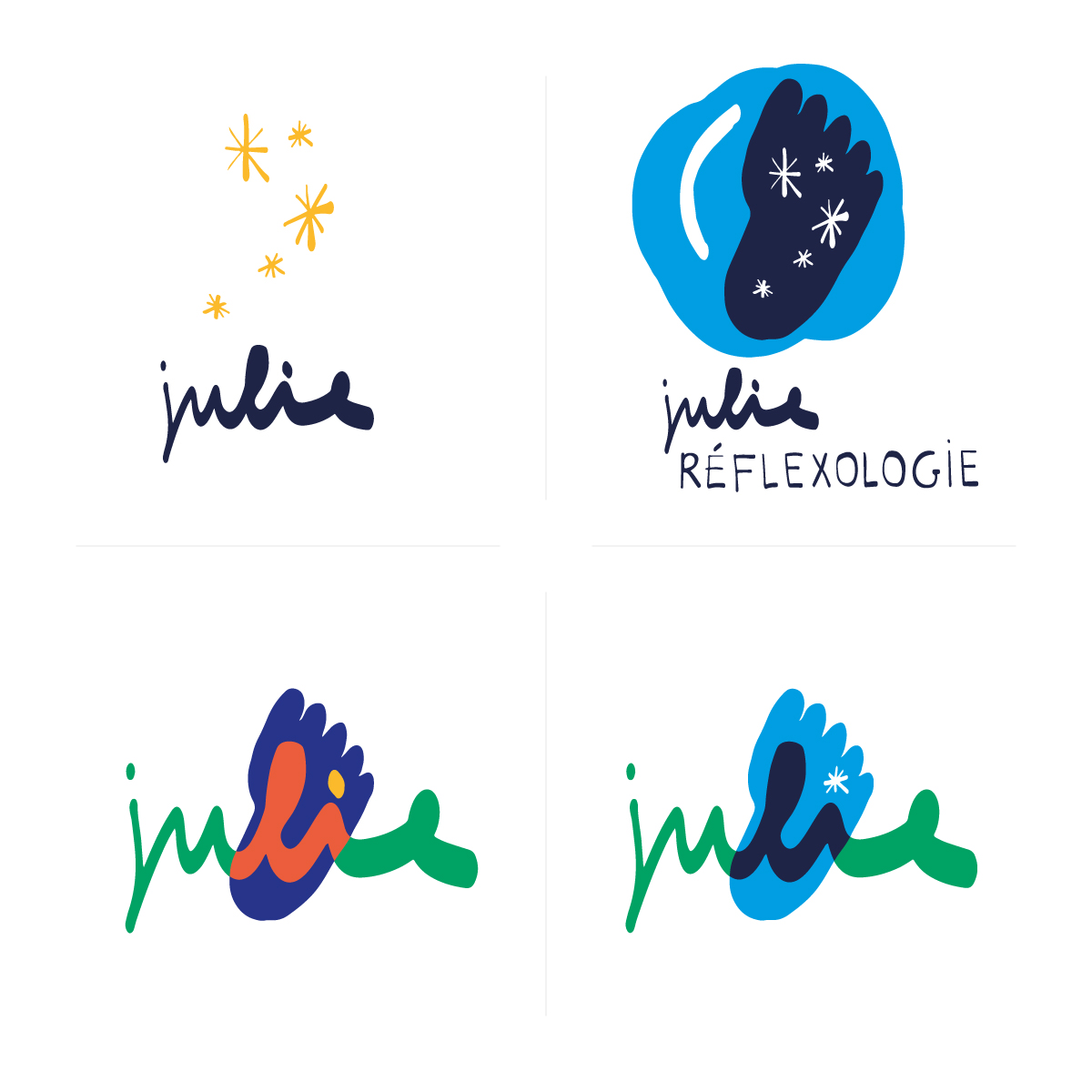 Recherches logo Julie Réflexologie