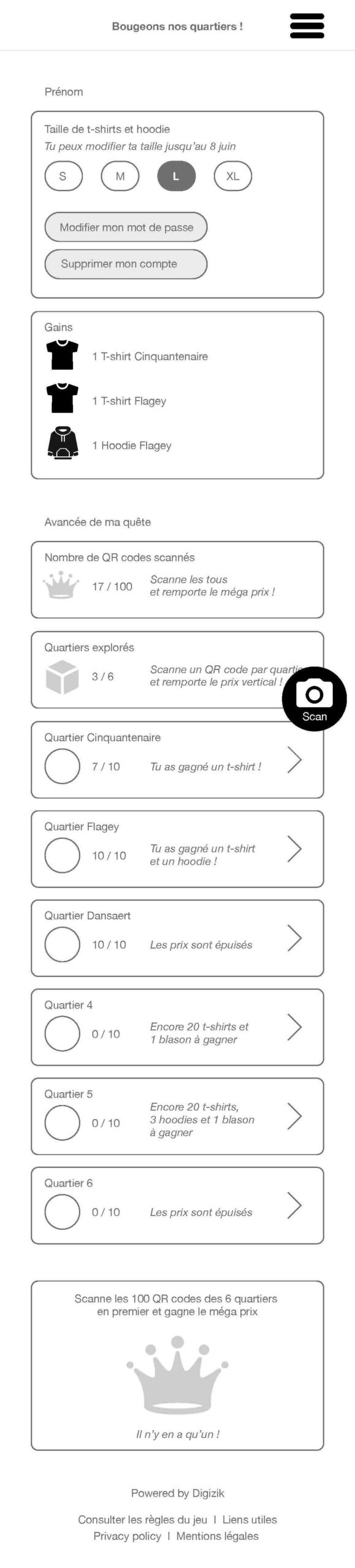 Mon compte - UX Bougeons nos quartiers